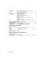 Page 46VQT4G94 (ENG) 46
Battery Charger (Panasonic DE-A79B):
Information for your safety
Battery Pack (lithium-ion) (Panasonic DMW-BLC12PP):
Information for your safetyDimensions
Approx. 119.9 mm (W)k83.2 mm (H) k70.8 mm (D)
[4.72 q (W)k3.28 q(H)k2.79q (D)]
(excluding the projecting parts)
Mass (weight) Approx. 396g
/0.87 lb[with the card and battery]
Approx. 346g
/0.76 lb (camera body)
Approx. 491 g/1.08 lb[with the Interchangeable lens (H-PS14042), card and 
battery]
Approx. 561g
/1.24 lb[with the...