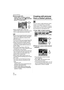 Page 70Advanced (Playback)
70VQT1B86
∫Pictures with audioPress 21 to select a picture 
with the audio icon [ ] and then 
press 4 to play back.
 Refer to [AUDIO REC.] (P62) and 
[AUDIO DUB.] (P80) for information about 
how to create still pictures with audio.
 Sound can be heard through the speaker. 
Refer to [VOLUME] (P19) for information 
about how to adjust the volume in the 
[SETUP] menu.
 The file format that can be played back with 
this camera is QuickTime Motion JPEG.
 Please note that the bundled...