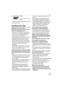 Page 95Others
95VQT1B86
18 Audio playback (P69)
: In motion picture mode 
(P69)
19 Stamped with date stamp indication (P75)
20 Favorites (P74)
Cautions for Use
∫Optimal use of the camera
Take care not to drop or knock the unit 
or put a lot of pressure on it.
 Take care not to knock or drop the bag/
case that you inserted the camera in as 
the shock may cause damage to the 
camera, lens or LCD monitor.
 Do not attach any other items to the wrist 
strap that’s included with your camera. 
While being stored, that...