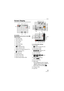 Page 99Others
99VQT1J59
Others
Screen Display
In recording
Recording in normal picture mode [ ] 
(Initial setting)
1 Recording mode
2 Flash mode (P34)
3 AF area (P22)
4 Focus (P22)
5 Picture size (P59)
6 Quality (P59)
: Jitter alert (P24)
7 Battery indication (P20)
8 Number of recordable pictures (P111)
9 Built-in memory (P13)
: Card (P13)
10 Recording state
11 Shutter speed (P22)
12 Aperture value (P22)
13 Optical image stabilizer (P62)In recording (after settings)
14 Burst (P63)
: Audio recording (P50, 60)
15...