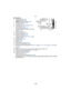 Page 170Others
- 170 -
∫In playback
1 Playback Mode  (P48)
2 Audio playback  (P129)
/ : Recording quality  (P88)
3 Protected picture  (P146)
4 Favorites  (P143)
5 Stamped with text indication (P135)
6 Color Mode  (P116)
: Cosmetic Mode (P69)
7 Playback (Motion Picture, Picture with  Audio)  (P129)
8 Picture size  (P104)
9 Battery indication  (P13)
10 Favorites settings  (P143)
11 Number of prints  (P144)
Elapsed playback time  (P129):
12 Histogram  (P55)
13 Multi Playback (P49)
14 Display  (P54)
15 Delete...