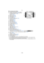 Page 136Others
- 136 -
∫In recording (after settings)
21 Available recording time  (P26):¢1
22 Number of days that have passed since 
the departure date¢2 (P68)
Name¢3  (P56)
23 Spot AF area  (P80)
24 Motion Deblur  (P31)
25 White Balance  (P78)
26 Color Mode  (P87)
27 Exposure Compensation  (P83)
28 Auto Bracket  (P84)
˜ : Burst  (P87)
29 Active Mode  (P92)
30 Macro Mode  (P81)
31 Auto Focus Mode  (P80)
32 AF Assist Lamp  (P88)
33 Intelligent Exposure  (P85)
34 Wind cut  (P92)
35 Histogram  (P40)
36 LCD Mode...