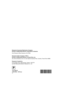 Page 112VQT0M16
F0804Mk\(03000 A\)
P
Division of Matsushita Electric Corporation of America
One P
P
Division of Matsushita Electric of Puer
A
P
5770 Amb
C 2004 Matsushita Electr
P
C
FX7PP.book  112 ページ  ２００４年７月３０日　金曜日　午前１０時３７分 