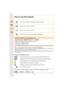 Page 33
How to use this manual
•Click a cross reference in the text to jump to the corresponding page.
•By entering keywords in the search field at the top of the Adobe Reader screen, you can run a 
keyword search and jump to the corresponding page.
•Operations and other details of this manual may vary depending on the Adobe Reader version 
you are using.
∫ About the symbols in the text
Click this icon to jump to “Finding the information you need”.
Click this icon to jump to “Contents”.
Click this icon to jump...