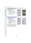 Page 261261
12. Using the Wi-Fi function
1Connect to a smartphone.  (P255)
2Operate the smartphone.
1Connect to a smartphone. (P255)
2Operate the smartphone.
•
The function can be assigned to the top, bottom, 
left or right according to your preference.
•You cannot save pictures taken in RAW format, 
motion pictures recorded with [AVCHD] or with 
their picture quality size set to [MP4] in 4K.
Playing back images in the camera
1 Select [ ].
•You can switch the images to be 
displayed by selecting the icon ( A
)...