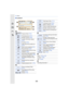 Page 32814. Others
328
∫In playback
1
Playback Mode  (P230)
Protected picture  (P247)
Number of prints (P245)
Location Information display 
(P231)
ÜFavorites (P244)
åCable disconnect prohibit icon 
(P314)
Motion picture playback (P70)
Play panorama (P106)
Continuous Burst Picture Group 
Playback (P225)
Continuous [Time Lapse Shot] 
Picture Group Playback  (P225)
Continuous playback of the 
Stop Motion Animation Group 
(P225)
‘Stamped with text indication 
(P236)
Elapsed playback time¢1 (P70)
2
Picture...