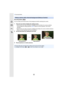 Page 824. Recording Modes
82
Recording Mode: 
You can easily set the blurriness of t he background while checking the screen.
1Press the rear dial to display the setting screen.
•Each time the rear dial is pressed in Intelligent Auto Plus Mode, the camera switches 
among brightness setting operation (P83), Defocus Control operation, and normal 
operation.
•Each time the rear dial is pressed in Intel ligent Auto Mode, the camera switches between 
Defocus Control operation and normal operation.
2Set the...