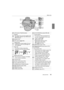 Page 1313
Before Use
 (ENG) SQT0196
2942
43
32
28 2733
4430
31
4546
47
40
41 39
36 35
37
38
34
27[LVF] button (P16)/[Fn5] button
28
Speaker•Be careful not to cover the speaker with 
your finger. Doing so may make sound 
difficult to hear.
29Monitor (P15)
30NFC antenna [ ] (P59)
31
Tripod mount•A tripod with a screw length of 5.5 mm 
(0.22 inch) or more may damage this 
unit if attached.
32
Rear dial
•This Owner’s Manual describes 
operations of the rear dial as follows:
33[DISP.] button (P24)•Each time this is...