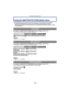 Page 150- 150 -
Advanced (Recording pictures)
Using the [MOTION PICTURE] Mode menu
•The [REC] Mode menus below will also be displayed in Creative Motion Picture Mode.–[FILM MODE]/[SENSITIVITY]/[ISO LIMIT SET]/[WHITE BALANCE]/[AF MODE]/
[METERING MODE]/[I.EXPOSURE]/[DIGITAL ZOOM]/[STABILIZER]/[AF ASSIST LAMP]/
[CONVERSION]
For details on [MOTION PICTURE] Mode menu settings, refer to P28.
This sets up the data format of motion pictures.
Applicable modes:
 
[ [AVCHD(1080i)]]/[ [AVCHD(720p)]]/[ [MOTION JPEG]]
Note...