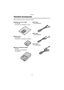 Page 6Preparation
6
Preparation
Standard Accessories
Before using your camera, check the contents.
∫SD Memory Card (16 MB)
RP-SD016B
(In the text, it is indicated as “Card”)
∫Battery Pack
CGA-S002A
(In the text, it is indicated as “Battery”)
∫Battery Charger/AC Adaptor
DE-928A
(In the text, it is indicated as 
“AC Adaptor”)∫AC Cabl e
K2CA2EA00002
∫DC Cable
K2GH2DB00003
∫A/V Cable
K1V204C10001
FZ10-PP.book  6 ページ  ２００３年１１月１８日　火曜日　午後１時７分 