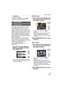 Page 103Advanced (Playback)
103VQT1F83
–[TRIMMING]
– [ASPECT CONV.]
 When text is stamped onto the [ ] 
pictures, it is difficult to read it.
Press [ ] to display the [PLAY] mode 
menu and select the item to set. (P93)
DPOF “Digital Print Order Format” is a 
system that allows the user to select which 
pictures to print, how many copies of each 
picture to print and whether or not to print 
the recording date on the pictures when 
using a DPOF compatible photo printer or 
photo printing store. For details, ask...
