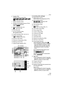 Page 119Others
119VQT1F83
6 Quality (P76)
In Motion picture mode (P65)
//// /
: Jitter alert (P27)
7 Battery indication (P24)
8 Number of recordable pictures (P130)
Available recording time 
(P65):
9 Built-in memory (P16, 23)
: Card (P16, 23)
10 Recording state
11 AF area selection (P80)
MF operation (P52)
12 Joystick operation (P27, 33, 50, 51)
13 Shutter speed (P25)
: Intelligent ISO (P74)
14 Aperture value (P25)
15 Exposure compensation (P45)
16 Metering mode (P78)
17 Optical image stabilizer (P81)In...