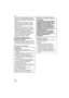 Page 144Others
144VQT1F83
 Le puissant champ magnétique de haut-
parleurs ou de moteurs peut endommager 
les données enregistrées et distordre les 
images.
 Les ondes électromagnétiques émises 
par un microprocesseur peuvent nuire à 
l’appareil photo numérique et perturber 
l’image et le son.
 Advenant le cas où le fonctionnement de 
l’appareil serait dérangé par un champ 
magnétique, coupez le contact, retirez la 
batterie ou débranchez l’adaptateur 
secteur (modèle DMW-AC7PP; en option) 
pour ensuite soit...