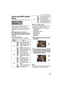 Page 71Advanced (Recording pictures)
71VQT1F83
Using the [REC] Mode 
Menu
Increase the variety of pictures you can 
take by setting color effect, picture 
adjustment etc. The menu items that can 
be set differ depending on the recording 
mode.
∫Setting from the menu screen
Press [MENU/SET] to display the [REC] 
mode menu and then select the item to 
set. (P19)
Items that can be set
(Recording in program AE mode [ ])∫Using the quick setting
 You can use the joystick to easily set the 
following items when...