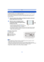 Page 32- 32 -
Basic
In Program AE Mode, you can change the preset aperture value and shutter speed without 
changing the exposure. This  is called Program Shift.
You can make the background more blurred by  decreasing the aperture value or record a 
moving subject more dynamically by slowing the shutter speed when taking a picture in 
Program AE Mode.
1Press the shutter button halfway and display the aperture value and 
shutter speed value on the screen.
2While the values are displayed (about 
10 seconds),...