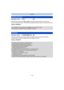 Page 116- 116 -
Recording
Applicable modes: 
When Red-Eye Reduction ([ ], [ ]) is selected, Red-Eye Removal is performed 
whenever the flash is used. The camera automatically detects red-eye and corrects the picture.
Settings: [ON]/[OFF]
•
Only available when [AF Mode] is set to [ š] and Face Detection is active.•Under certain circumstances, red-eye cannot be corrected.
Applicable modes: 
Using this mode, jitter during picture taki ng is detected, and the camera automatically 
compensates for the jitter,...