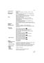 Page 115Others
115VQT0Y69
Exposure (AE):Program AE
Exposure compensation (1/3 EV Step, j2 EV to i2 EV)
Metering mode:Multiple
LCD monitor:2.5q low-temperature polycrystalline TFT LCD (DMC-FX07)/
2.5q TFT LCD (DMC-FX3) 
[Approx. 207,000 pixels (DMC-FX07)/Approx. 115,000 pixels 
(DMC-FX3)] (field of view ratio about 100%)
Flash:Flash range: [ISO AUTO]
Approx. 60 cm (1.97 feet) to 4 m (13.1 feet) (Wide) 
(DMC-FX07)/Approx. 30 cm (0.98 feet) to 4 m (13.1 feet) 
(Wide) (DMC-FX3)
[HIGH SENS.] mode: Approx. 80 cm (2.62...