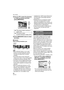 Page 82Menu Settings
82VQT0Y69
2Press 34 to select the direction 
to rotate the picture and then 
press [MENU/SET].
3Press [MENU/SET] twice to close 
the menu.
∫Example
When rotating clockwise ( )
Original
picture
 When [ROTATE DISP.] is set to [ON], 
pictures recorded holding the camera 
vertically are played back vertically 
(rotated).
 If you take pictures when aiming the 
camera up or down, it may not be possible 
to display the pictures vertically. (P25)
 The picture may be slightly blurred when 
the...