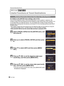 Page 58VQT1S8858
Advanced (Recording pictures)
[REC] mode: ñ³²¿n
Useful Functions at Travel Destinations
For details on the [SETUP] menu settings, refer to P18.
If you set the departure date or the travel destination of the vacation in advance, the 
number of days that have passed since the depar ture date (which day of the vacation it is) 
is recorded when you take the picture. Y ou can display the number of days that have 
passed when playing back the pictures and st amp it on the recorded pictures with [TEXT...