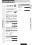 Page 23
CQ-C300U23
English

Function Setting
Audio Setting, Function Setting
1 Hold down [VOL] ( PUSH	
SEL: Select) for 2. sec. or 
more to open the menu.
2 Press [VOL] ( PUSH	SEL: Select) to 
select a mode to be adjusted. 
3 Turn [VOL] clockwise 
or counterclockwise to 
adjust.
Notes: 	
•  The sequence and contents of setting items may 
depend on the conditions of devices to be connected. 
For further information, refer to the System Upgrade 
Guidebook or the instruction manuals for the devices 
to be...