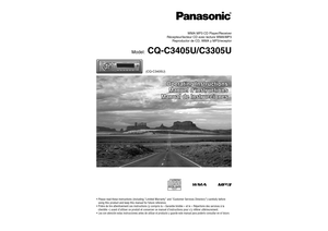 Page 1WMA MP3 CD Player/Receiver
Récepteur/lecteur CD avec lecture WMA/MP3 
Reproductor de CD, WMA y MP3/receptor

using this product and keep this manual for future reference.

clientèle ») avant d’utiliser ce produit et conserver ce manuel d’instructions pour s’y référer ultérieurement.
Lea con atención estas instrucciones antes de utilizar el producto y guarde este manual para poderlo consultar en el futuro.
(CQ-C3405U)
Operating InstructionsOperating InstructionsManuel d’instructionsManuel d’instructions...