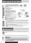 Page 112CQ-C7403U/C7303U/C7203U/C7103U112
Notas acerca de los discos
Cómo tomar los discos
¡No toque la parte inferior del disco.
¡No haga rayadas en el disco.
¡No combe el disco.
¡Cuando no lo utilice, guarde el disco en su caja.
No emplee discos con formas irregulares.
No deje los discos en los lugares siguientes:
¡Bajo la luz directa del sol
¡Cerca la calefacción del automóvil
¡Lugares polvorientos, sucios o húmedos
¡Sobre los asientos o sobre el tablero de instrumentos
Limpieza de los discos
Emplee un paño...