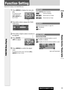 Page 29CQ-C7413U/C7113U
Function Setting
Adjustment to display on the FUNCTION menu
Audio Setting, Function Setting
English
FUNCTION Menu Display
29
1Press [MENU]to display the menu dis-
play.
For using the remote
control, hold down
[SEL] (MENU)for 2
sec. or more.
2Press []]or [[]to display the FUNC-
TION menu.
3Press [}]or [{]to select a function to
be adjusted.
4Press [BAND]
(SET) to adjust.
5Press [MENU]to confirm the adjust-
ment.
For using the remote control, hold down [SEL]
(MENU)for 2 sec. or more.
MUTE...