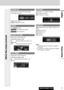 Page 31CQ-C7413U/C7113U31
English
Display Setting
DISPLAY Menu Display (continued)
GRAPHIC PATTERN
(Setting range: 5 types, Default: All)
Switching by []]or [[]
All:Sequential display from pattern A to C.
Pattern A-C
S.A.:19-band display (Spectrum analyzer)
CUSTOM ADJ
(Setting range: 0 to 100, default: R50, G50, B50)
You can adjust each color.
[]][[]:RGB selection
[}][{]:Adjustment (0 to 100)
SCREEN
Press [BAND]to select.
: white background (default)
: black background
STILL IMAGE
(Setting range: 11types,...