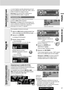 Page 57CQ-C7413U/C7113U57
Français
La courbe d’égaliseur peut être sélectionnée parmi les 6
types de préréglages (FLAT, ROCK, POP, VOCAL, JAZZ et
CLUB) en fonction de la catégorie d’écoute.
Remarque:SQ ne peut pas être modifié quand la
fonction SRS WOW est validé. (apage 54)
Commutation SQ
La catégorie SQ change à chaque fois qu’une pression
est faite sur [SQ](qualité acoustique).
Remarque:Les réglages de SQ, de graves/aigus et de
volume s’influencent mutuellement. Si une telle influence
cause une distorsion du...