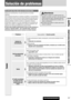 Page 107CQ-C8403U/C8303U
Español
107
Personalice la visualización (función personalizada), Solución de problemas
Solución de problemas
Si cree que hay algo que no funciona bien
Efectúe las comprobaciones y los pasos descritos en las tablas
siguientes.
Si las sugerencias descritas no resuelven el problema, le recomendamos
llevar la unidad al centro de servicio técnico Panasonic autorizado que le
quede más cerca. El servicio técnico del producto sólo deberá realizarlo
personal cualificado. Solicite la revisión y...