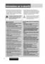 Page 41Informations sur la sécurité
Avertissement
Lors de l’utilisation de cet appareil, observer
les avertissements suivants.
❑
Le conducteur ne doit jamais regarder l’affichage ni
régler l’appareil pendant qu’il conduit.
Le fait de regarder l’affichage ou de régler l’appareil empêche
le conducteur de regarder devant lui et peut être à l’origine
d’un accident. Toujours arrêter le véhicule dans un endroit
sûr et mettre le frein à main avant de regarder l’affichage ou
de régler l’appareil.
❑
Utiliser la source...