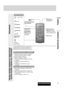 Page 50Français
La quasi-totalité des fonctions de cet appareil sont
exécutables autant avec l’appareil principal que la
télécommande, les fonctions suivantes sont exclues.
Opérations exécutables uniquement avec l’appareil principal
¡Opérations d’ouverture, fermeture, inclinaison et
extraction de panneau de façade (apage 53)
¡Éjection de disque (apage 53)
¡Gradateur d’éclairage (apage 55)
¡Activation, désactivation et réglage du SRS WOW 
(apage 56)
¡Activation, désactivation et réglage du SQ 
(apage 57)...