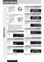 Page 2828
Audio Setting
Adjustment to each speaker and an optional subwoofer
CQ-C8413U/C8313U
Main volume adjustment
(Setting range: 0 to 40, Default: 18)
q: Up
w: Down
Bass adjustment
(Setting range: -12 dB to +12 dB, 2 dB Step, Default:
Bass 0 dB)
q: Up
w: Down
Treble adjustment
(Setting range: -12 dB to +12 dB, 2 dB Step, Default:
Treble 0 dB)
q: Up
w: Down
Note:Do not activate SQ and Bass/Treble at same time
to avoid causing sound distortion.
Balance adjustment
(Setting range: L (left)15 to R (right) 15 and...