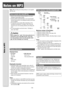 Page 10Notes on MP3
Note:MP3 encoding and writing software is not supplied
with this unit.
Points to remember when making MP3 files
¡High bit rate and high sampling frequency are recom-
mended for high quality sounds.
¡Selecting VBR (Variable Bit Rate) is not recommended
because playing time is not displayed properly and sound
may be skipped.
¡The playback sound quality differs depending on the
encoding circumstances. For details, refer to the user
manual of your own encoding software and writing soft-
ware....