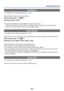 Page 63- 63 -
Using the [Rec] menu
 [Stabilizer]
 • For [Rec] menu setting procedures (→33)
Automatically detects and prevents jitter.
 
■Recording mode:    
 
■Settings: [ON] / [OFF]
 
●Cases where Optical Image Stabilizer may be ineffective:
Heavy jitter, high zoom ratio (also in the Digital Zoom range), fast-moving object\
s, 
indoors or in dark locations (due to low shutter speed)
 [Date Stamp]
 • For [Rec] menu setting procedures ( →33)
Still pictures can be taken with the recording date and time stamped...