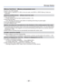 Page 91- 91 -
Message displays
[Memory Card Error]     [Memory card parameter error]
 
●Card is not of SD standard. 
●When cards in capacities of 4 GB or more are used, only SDHC or SDXC Mem\
ory Cards are 
supported.
[Read Error]/[Write Error]     [Please check the card]
 
●Data read has failed.
  → Check whether card has been inserted correctly ( →12).
 
●Data write has failed.
  → Turn off power and remove card, before re-inserting and turning on power again.\
 
●Card may possibly be damaged. 
●Try with a...