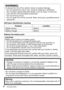 Page 44   VQT4G38 (ENG)
WARNING:To reduce the risk of fire, electric shock or product damage, • Do not expose this unit to rain, moisture, dripping or splashing.
 • Do not place objects filled with liquids, such as vases, on this unit.
 • Use only the recommended accessories.
 • Do not remove covers.
 • Do not repair this unit by yourself. Refer servicing to qualified servic\
e personnel.
 
■Product identification marking
Product Location
Digital camera Bottom
Battery charger Bottom
 
■About the battery pack...