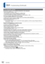 Page 9292   VQT2P69
Q&A  Troubleshooting (Continued)
TV, computer, printer
No pictures appear on TV. Pictures blurred or not coloured.  ●Not connected correctly. (→83)  ●The television has not been switched to auxiliary input.   ●The television does not support the type of card used.   ●Check the [VIDEO OUT] setting (NTSC/PAL) on the camera. (→22)
TV screen display different to LCD monitor.  ●Aspect ratio may be incorrect or edges may be cut off with certain televisions.
Cannot play motion pictures on TV....