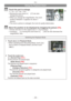 Page 33Basic
- 33 -
Using the Playback Zoom
A Touch the part to enlarge.1"2"4"8"16
• Mo ving the zoom lever to [7] (T) can also 
enlarge the picture.
•
 
When y
 ou change the magnification, the zoom 
position indication A appears for about 1 
second.
•
 
The more a picture is enlarged, the more its quality deter
 iorates.
 Move the position to be displayed by dragging the picture (P8).• Picture will return to the original size (1) by touching [d].
•  T ouching [e] or moving the zoom lever...