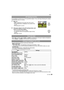 Page 2929VQT1W65
Basic
It is possible to set the focus to the specified subject. Focus will keep following the subject 
automatically even if it moves.
1Move  3.• [ ] is displayed in the upper left of the screen.
• AF Tracking frame is displayed in the center of the 
screen.
• Move  3 again to cancel.
2Bring the subject to the AF tracking frame, and 
move 4 to lock the subject.
• AF tracking frame will turn yellow.
• An optimum scene for the specified subject will be 
chosen.
• Move  3 to cancel.
•
When [‡] is...