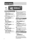Page 2020
 Alarm  Setting
DISPDISP
 Alarm time setting
1 Hold down [ALM] (Alarm) for more than 2 
seconds.
   
(Alarm time 
display)
“ALM ADJ” is displayed when the alarm time is 
not adjusted.
2 Hold down  [ALM] for more than 2 seconds 
after the above display is shown.
 Hour blinks
3 Adjust the hour.
[d] : Sets ahead.
[s] : Sets back.
 Hour entered
4 Push  [ALM].
 Minute blinks
5 Adjust the minute.
[d] : Sets ahead.
[s] : Sets back.
 Minute entered
6 Push [ALM] to complete.
   Completed
The alarm is set to ON...