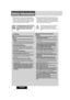 Page 22CQ-5250U
Safety Information
Warning
Observe the following warnings when using
this unit.
❑
The driver should not operate the system while
driving.
Operating the system will distract the driver from looking
ahead of the vehicle and can cause accidents. Always stop
the vehicle in a safe location and use the parking brake
before operating the system.
❑Use the proper power supply.This product is designed for operation with a negative
grounded 12 V DC battery system. Never operate this
product with other...