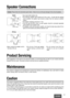 Page 21CQ-5335U21
Speaker Connections
Caution:Please follow the instructions given below.  Failure to do so will cause damage to the unit and speakers.
L
R
-
-
--
--
--
-
-+
+
++
++
+
++ +-+
-+
-+-+-+
-+-+-+
L
R
L
R
L
R


(White)
(White
w/black stripe)
Chassis
(Gray
w/black stripe)(Gray)
Chassis
• Use ungrounded speaker only.
• The maximum speaker input should be 37 W or more.  (If used with the optional
power amplifier, the speaker input should be higher than the maximum amplifier
output.)
• The speaker...