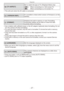 Page 27
Preparation
-   -

l [TV ASPECT]
Set to match the type of TV. (Playback Mode only)
[}]:  When connecting to a 16:9 screen TV.[+]:  When connecting to a 4:3 screen TV.
•
 
This will work when the AV cable is connected.
@ [VERSION DISP.]It is possible to check which version of firmware is on the camera.
v [FORMAT]Initializes the built-in memory or card. Formatting irretrievably deletes all the data so check the data carefully before formatting.
•
 
Use 
a battery with sufficient power or the AC...