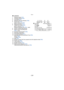 Page 109- 109 -
Others
∫In playback
1 Playback Mode  (P37)
2 Protected picture (P94)
3 Favourites  (P91)
4 Stamped with text indication  (P86)
5Picture Size (P70)
Motion picture icon  (P84)
6 Battery indication  (P11)
7 Folder/File number  (P98)
Built-in memory  (P15)
Elapsed playback time  (P84):
8 Picture number/Total pictures
9 Motion picture recording time  (P84) :
10 Exposure compensation  (P50)
11 Recording information
12 Favourites settings  (P91)
13 Recorded date and time/World Time (P68) Name  (P56)...