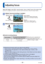 Page 28- 28 -VQT4W38
 
Adjusting focus
When [AF Mode] is set to  (1-area-focusing), focus on the AF area in the center of the 
picture. If a subject you want to record is not in the center, follow the steps below.
Adjust focus according to subject
Align the AF area  with the subject
Hold down halfway
Focus display
( When focus is aligned: illuminatedWhen focus is not aligned: flashing)
 AF area
( When focus is aligned: green When focus is not aligned: red)
Return to desired composition
Press fully
AF area...