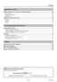 Page 4- 4 -VQT4W38
 
Contents
 
■How to read this document
 
●Recording mode icons
Recording mode: 
      
Available recording modes Unavailable recording modes
Application (View)
Different playback methods  [Playback Mode] ............................................................ 64[Slide Show] ........................................................................\
.............................................................. 65
[Category Selection]...