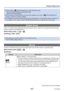 Page 60- 60 -VQT4W38
Using the [Rec] menu
 
●Cannot set to  (Face Detection) in the following case:
 • Scene Modes ([Night Scenery] [Food])
 • [Panorama Shot] Mode
 
●If the camera misinterprets a non-human subject as a face in  (Face Detection) 
setting, switch to another setting.
 
●If conditions prevent the face from being recognized, such as when the m\
ovement of 
the subject is too rapid, the [AF Mode] setting switches to  (9-area-focusing).
 [Digital Zoom]
Zoom 4x further than Optical/Extended Optical...