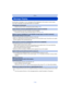 Page 114- 114 -
Others
Message Display
Confirmation messages or error messages will be displayed on the screen in some cases.
The major messages are described below as examples.
[This picture is protected]
>Delete the picture after canceling the protect setting.  (P94)
[Some pictures cannot be deleted]/[This picture cannot be deleted]
•
Pictures not based on the DCF standard cannot be deleted.
> Format the card after saving necessary data on a PC etc.  (P44)
[Built-in memory full]/[Memory card full]/[Not enough...