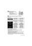 Page 1313(ENG) VQT2K50
∫Charging time
∫ Approximate operating time and number of recordable pictures
Recording conditions by CIPA standard•CIPA is an abbreviation of [Camera & Imaging Products Association].•Normal Picture Mode•Temperature: 23 oC (73.4 oF)/Humidity: 50% when LCD monitor is on.•Using a Panasonic SD Memory Card (32 MB).•Starting recording 30 seconds after the camera is turned on. (When the Optical 
Image Stabilizer function is set to [AUTO].)
•Recording once every 30 seconds  with full flash every...